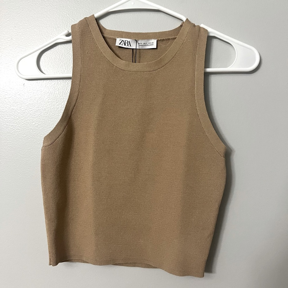 Zara cropped tank top. Size small.